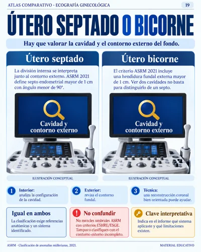 Útero septado o bicorne