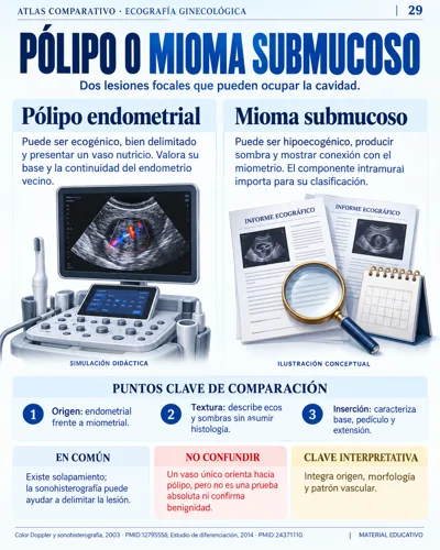 Pólipo o mioma submucoso
